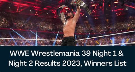 wwe wrestlemania 2023 results